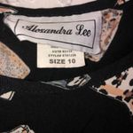 Alexandra Lee Sleeveless Fashionable Shoes Print Dress Size 10 Black Photo 5