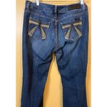 Seven 7 Bejeweled Mid Rise Flare Jeans Size 10 Photo 6