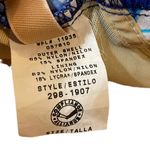 The Cove Le Vintage Blue Tropical Hawaiian Floral Striped One Piece Swimsuit Dress Photo 6