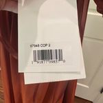 Mac Duggal  67948 Copper Pleated Cut Out Long Sleeve Lace Up Tiered Gown 2 Photo 8