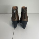 Miz Mooz  Luella Brown Leather Point Toe Heeled Booties Size 6.5 Photo 4