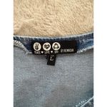 REWASH Denim Sleeveless Zip-Up Vest Dress With Belt By  Peace Love Eco L Photo 3