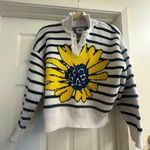 Obey NWOT FLOWER STRIPE POLO SWEATER (XS) Photo 2