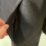 Hilary Radley  100% Wool Coat‎ Black Size 6 Oversized Collar Photo 5