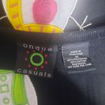 Vintage Onque Casuals Winter Holiday Ugly Sweater Cardigan Size Medium Black Photo 2