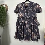 Urban Outfitters NEW UO Kimchi Blue Floral Pierced Hearts Tiered EMO Dress Whimsigoth Size Small Photo 2