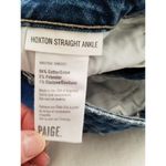 Paige Hoxton Straight Ankle Dip Dye Distressed Deconstructed Stretch Jeans Sz 27 Photo 12