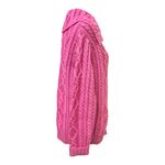 Aran Crafts Irish Merino Wool Pink Cable Knit Cardigan M EUC Size M Photo 1