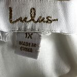 Lulus  Iconic Love Story Backless Long Sleeve Maxi Dress Formal Party White 1X Photo 4