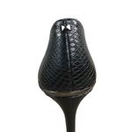 TED BAKER LONDON Pump Women Sz 8 Embossed Pointed Toe Black Party Business Retro Photo 3