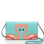 Kate Spade  Flamingo Applique Cali Strut Your Stuff Clutch Crossbody Photo 1