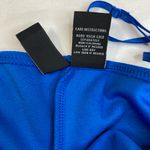 Windsor  Long Dress High Slit Royal Blue Wrap Front‎ Ruched on Side Size Small Photo 4