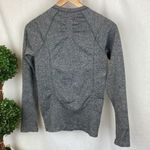 Athleta  Gray Long Sleeve Half Zip Form Fitting Sport Athletic Top S Photo 1