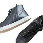 FRYE Sindy Moto Leather High Top Sneakers‎ W Box Black Sz 11 Photo 1