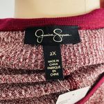 Jessica Simpson Zinfandel Ionna Ongoing Bell Sleeve Ribbed Henley Top- 2X- NWT Photo 5