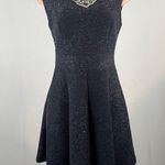 Eliza J Sparkly Navy Dress Photo 0