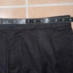 NYDJ Black Linen Blend Pleated Shorts Size 12 Photo 7