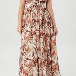 Forever 21 Tropical Leaf Print Maxi Dress Photo 0