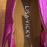 Lisa Vicky Notice Mary Jane Platform Pump Metallic Pink Finish Women's Size 6 M Photo 11