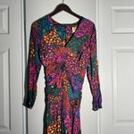 Farm Rio  • Midi Dress • Rainbow Hearts • Multicolor • Long Sleeve • Small Photo 3