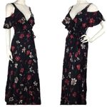 Privacy Please  Floral Cold Shoulder Wrap Dress S Photo 9