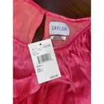 Saylor Zulu Satin Mini dress in Melon Pink Large New Womens Cocktail Photo 7