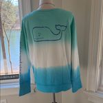 Vineyard Vines  Women's Teal and White Ombre Sweatshirt, Medium, Like New Photo 3