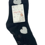 Marilyn Monroe Slipper Socks OSFM Black White Heart Grip Bottom 1 Pair NWT Photo 0