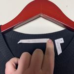 Helmut Lang  black rubber crewneck fitted long sleeve top sz M Photo 3