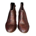 BOUTIQUE by Corkys Womens Swifton Ankle Bootie Sz 7 Preppy Metallic Western Boot Brown Photo 3