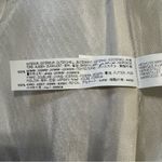 ZARA  New Blue White Round Collar Long Structured Blazer Shoulder Pads Size XL Photo 15