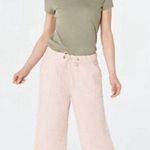 Denim & Co . Naturals Petite Linen Blend Crop Pants A377308 Petite Large NWT Photo 0