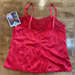 ASHLEY TAYLOR Vintage 80s 90s Red Lingerie Set Two Piece Size Medium 6 USA‎ Made Photo 5
