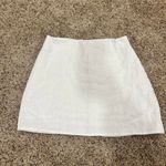 Reformation  Veranda White Linen Mini Skirt Photo 1