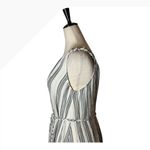 Love Shack Fancy ‎ Dress Women XS Ivory Gray Striped Georgica Maxi Luxury Boho Photo 7