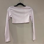 Pretty Little Thing Ribbed Long Sleeve Crop Top Size 2 Photo 3