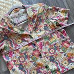 Marine layer ‎ Lucy resort wear top groovy printed button front shirt dress Photo 4