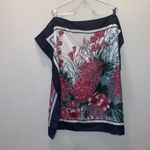 Overseas Advantage vtg floral print square Neck scarf Pink Photo 1