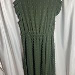 BTFBM Woman’s Olive Green Dress Plus Size XXL Maxi V Photo 1