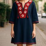J.Crew NWT  embroidered beach tunic Dress Embroidered Bohemian Photo 1