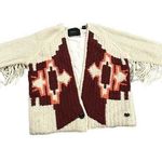 Scotch & Soda Maison  Aztec print fringe wool blend cardigan Photo 0