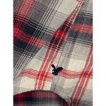 American Eagle  Outfitters Women's Boyfriend Fit Tops Plaid Pearl Button Up XS Photo 7