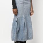 KHAITE high-waisted slim-cut Levine Denim Skirt NEW Photo 4