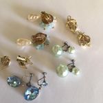 Lot Of 5 Costume Earrings Clip On Clipons Variety Photo 9