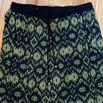 Ny Collection Women’s Black Green Aztec Casual Pants Size XL Photo 2