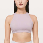 Lululemon  Free To Be Serene Bra *High Neck Heathered‎ Powdered Mauve W2BIBS Sz 6 Photo 0