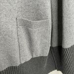 Lululemon Sz L Still Lotus Wrap Sweater Reversible Heathered Black Gray Titanium Photo 7