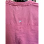 Fabletics Pink V Neck Scrub Top Short Sleeve Pocket Performance Size Medium Photo 4
