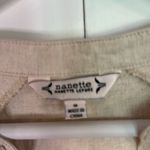 Nanette Lepore  linen blend beige shirt dress 6 Photo 3