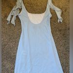 White Fox Boutique White Fox Blue Ruffle Mini Dress Photo 2